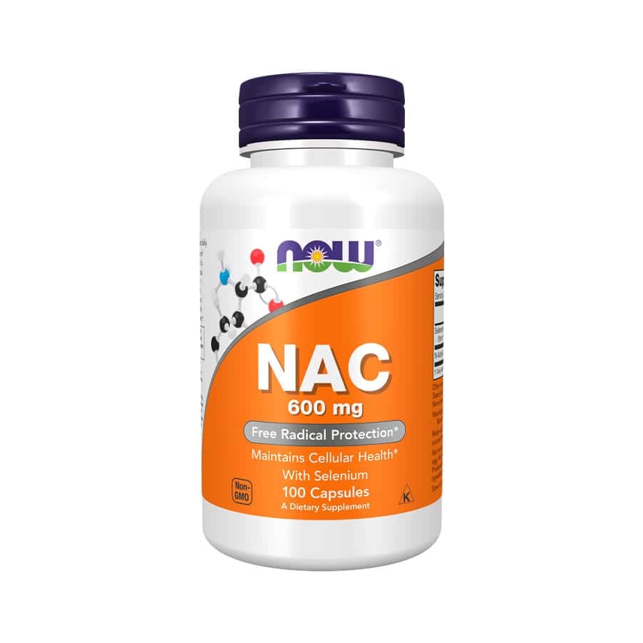 NAC 600mg com Selênio - NOW Foods - 100 cápsulas