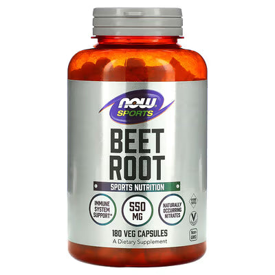 Now Sports, Beet Root (Pó de Beterraba) 550mg, 180 Cápsulas