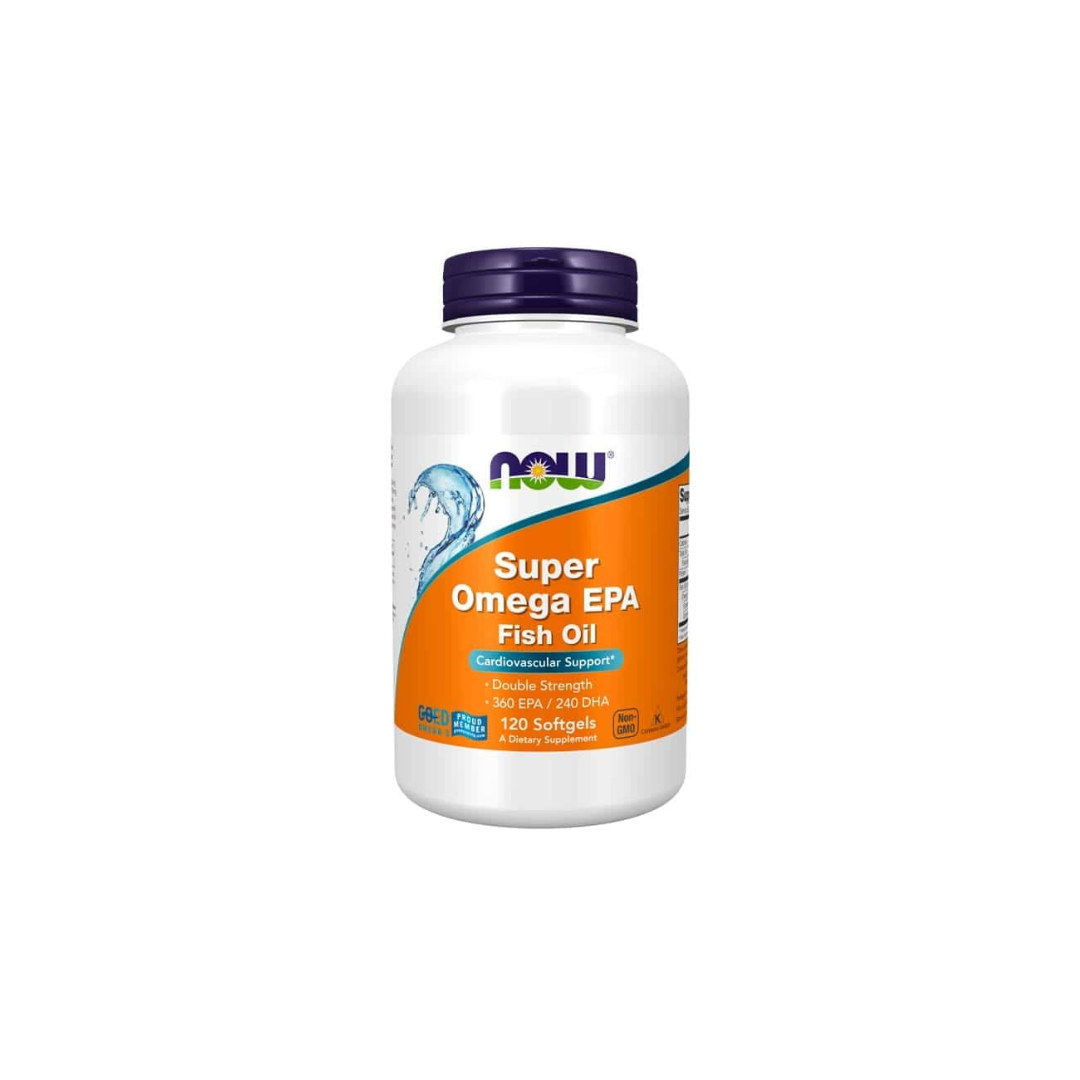 Super Omega EPA Fish Oil - NOW Foods - 120 Cápsulas