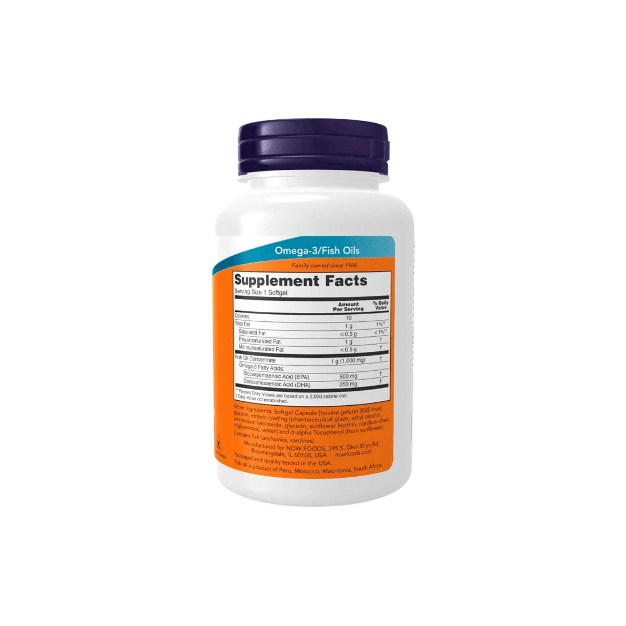 Ultra Omega-3 500 EPA + 250 DHA – NOW Foods – 90 Cápsulas