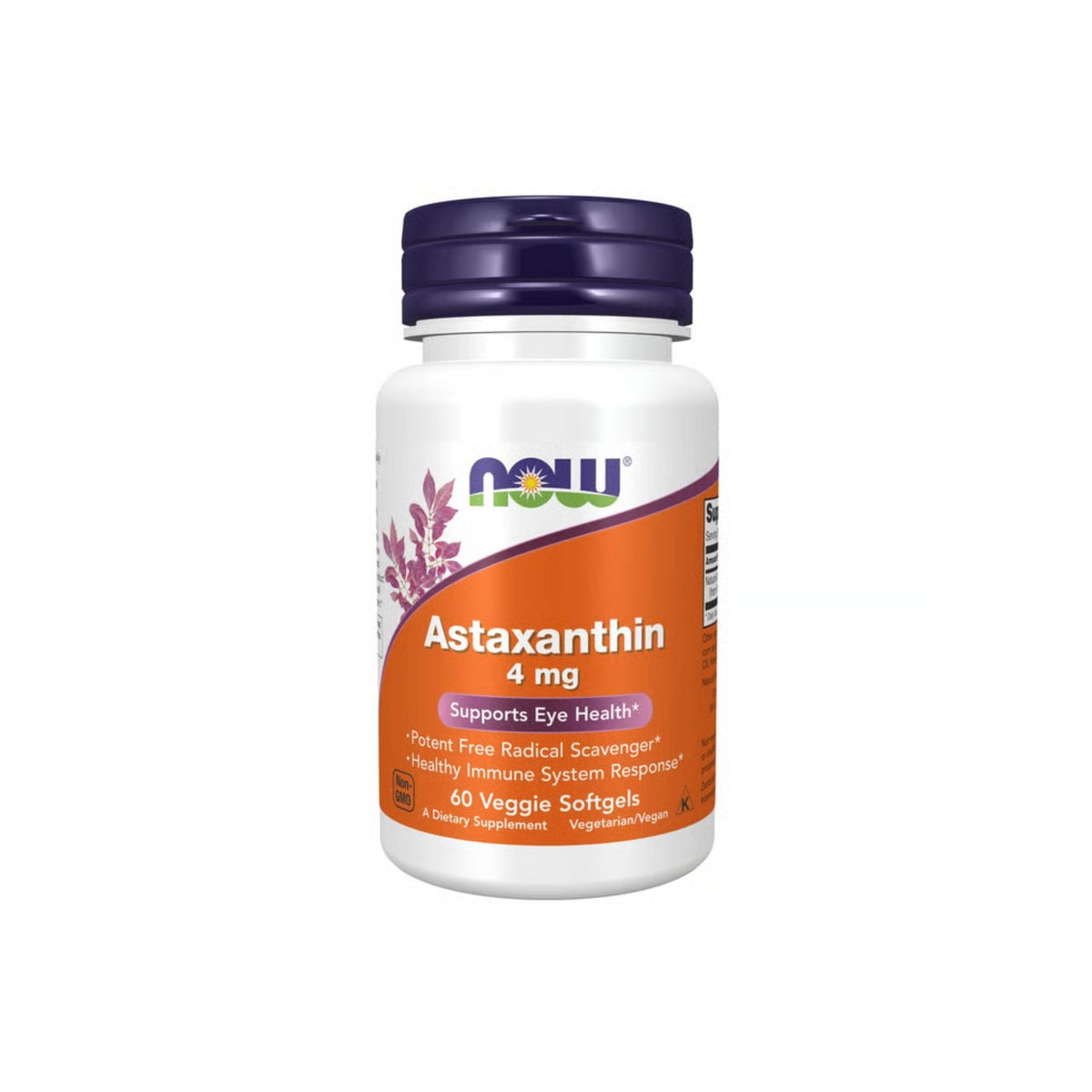 Astaxantina 4 mg – NOW Foods – 60 Cápsulas