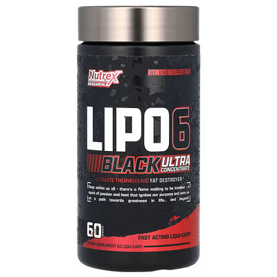 Lipo 6 Black Ultra Concentrado, Nutrex, 60 Cápsulas
