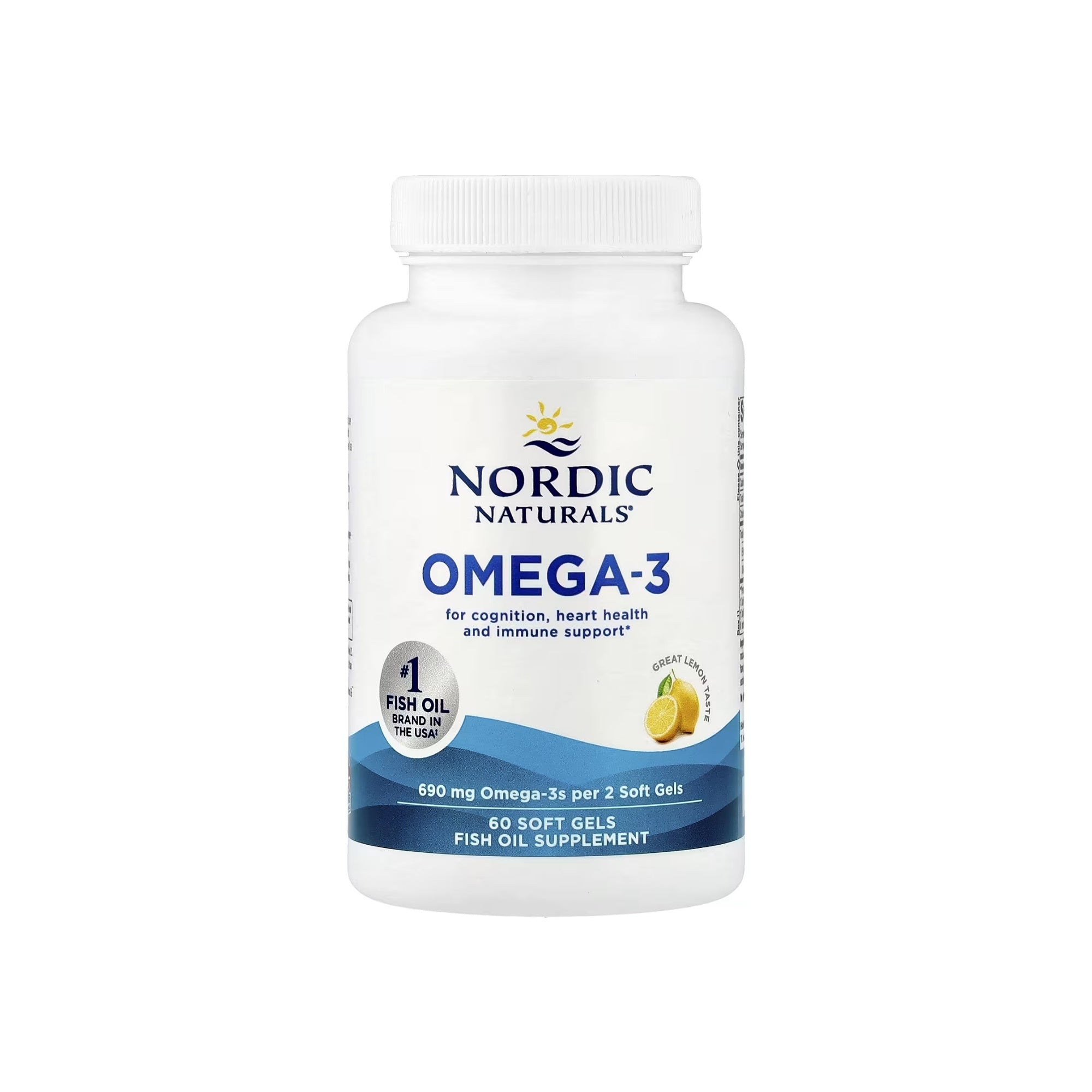 Omega 3 690mg - Nordic Naturals - 60 Cápsulas Sabor Limão