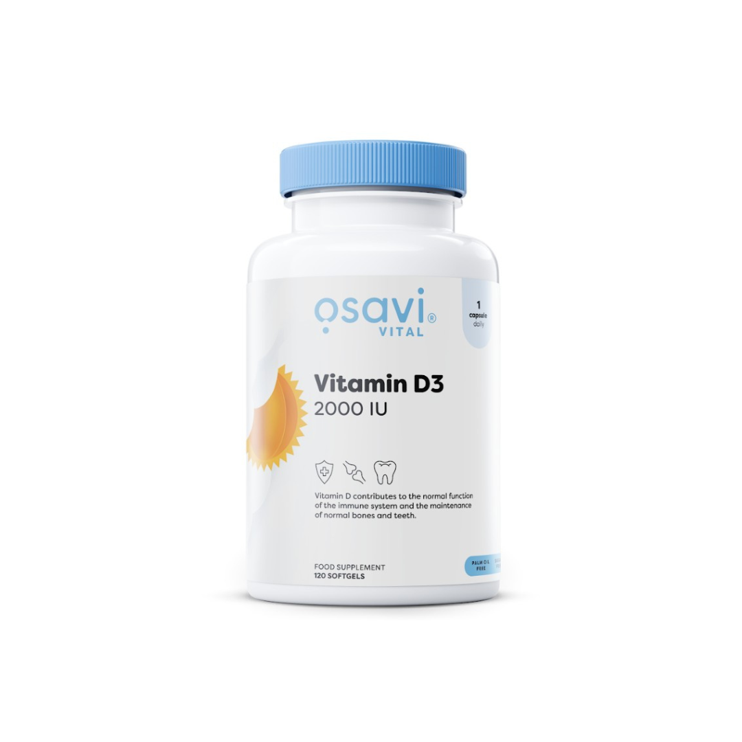 Osavi Vitamina D3 2000 IU, 120 Cápsulas