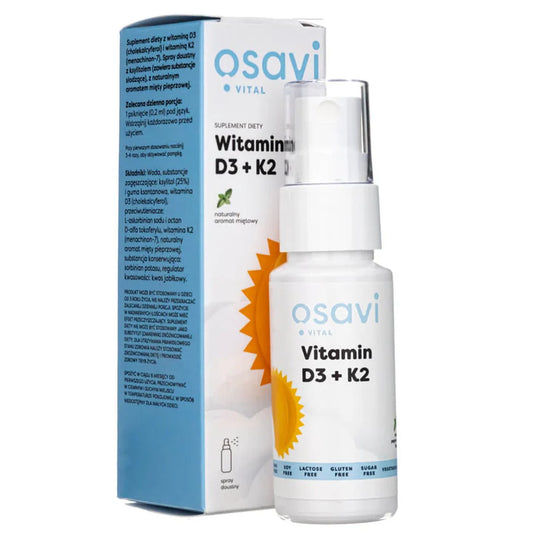Vitamina D3+K2 Spray (hortelã)- 25 ml - Osavi