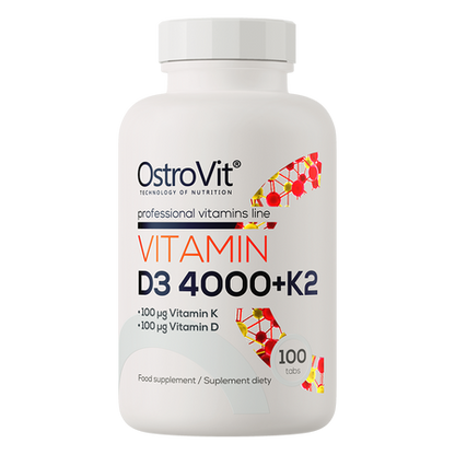 Ostrovit, Vitamina D3 4000 IU + K2 100 mcg , 100 Tabs