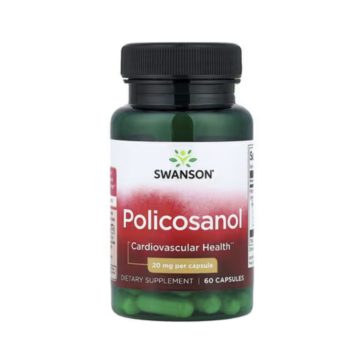 Policosanol 20mg - Swanson - 60 Cápsulas