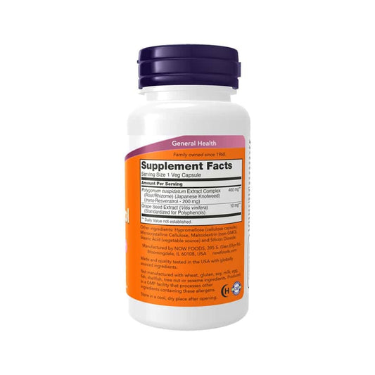 Resveratrol 200mg - 60 cápsulas - NOW Foods