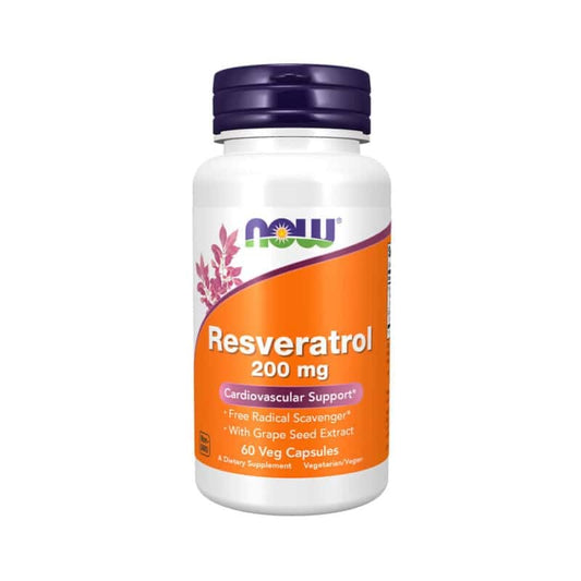 Resveratrol 200mg - 60 cápsulas - NOW Foods