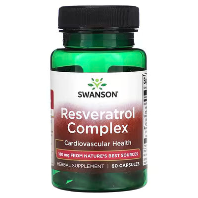Resveratrol Complex 180mg - Swanson - 60 cápsulas