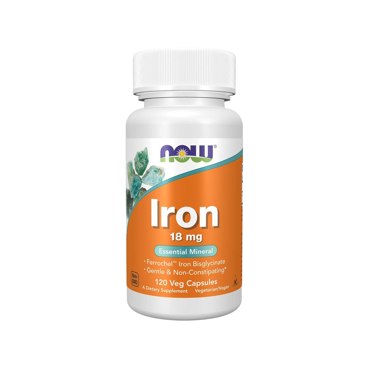 Ferro 18mg - NOW Foods - 120 Cápsulas