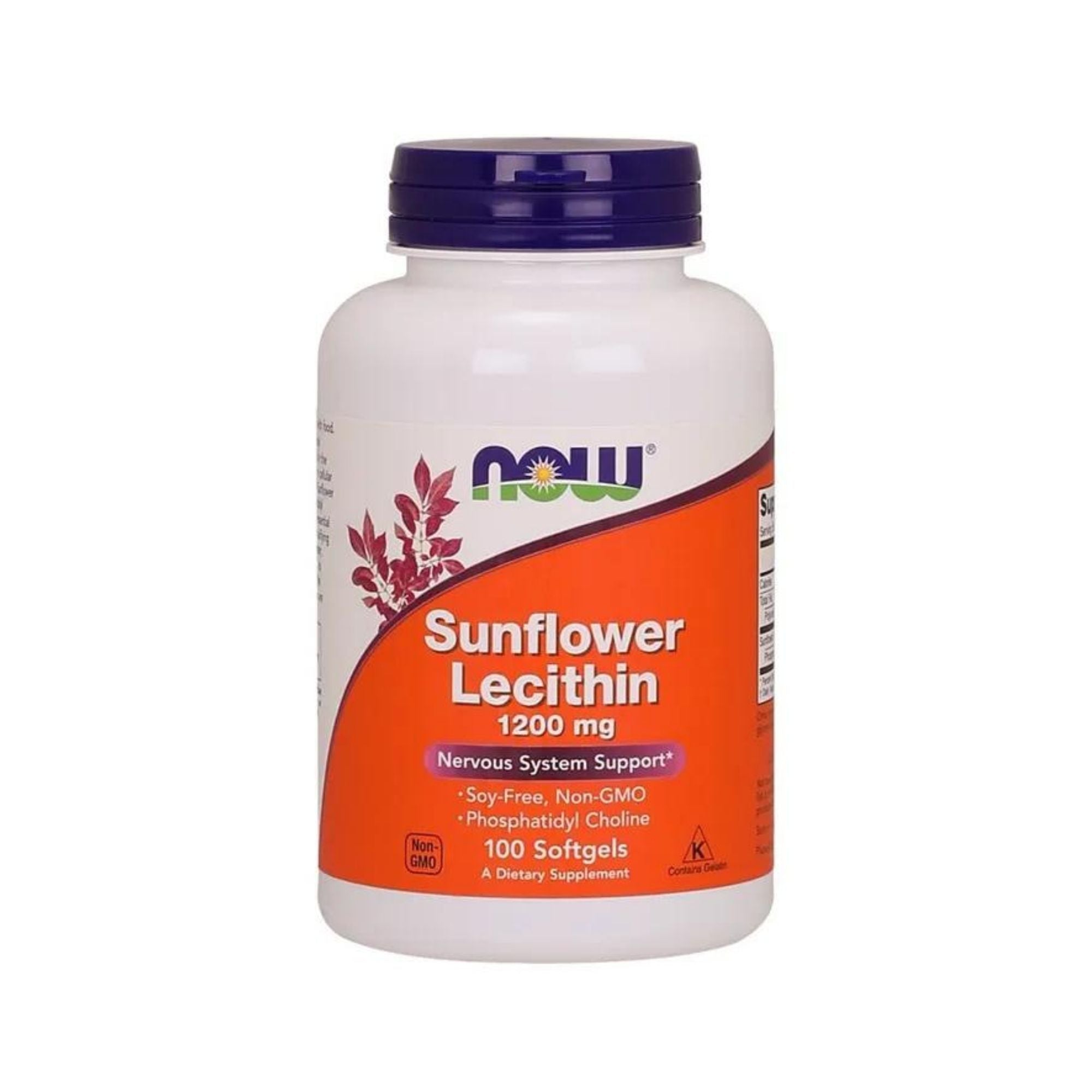 Lecitina de Girassol 1200mg - NOW Foods - 100 Cápsulas