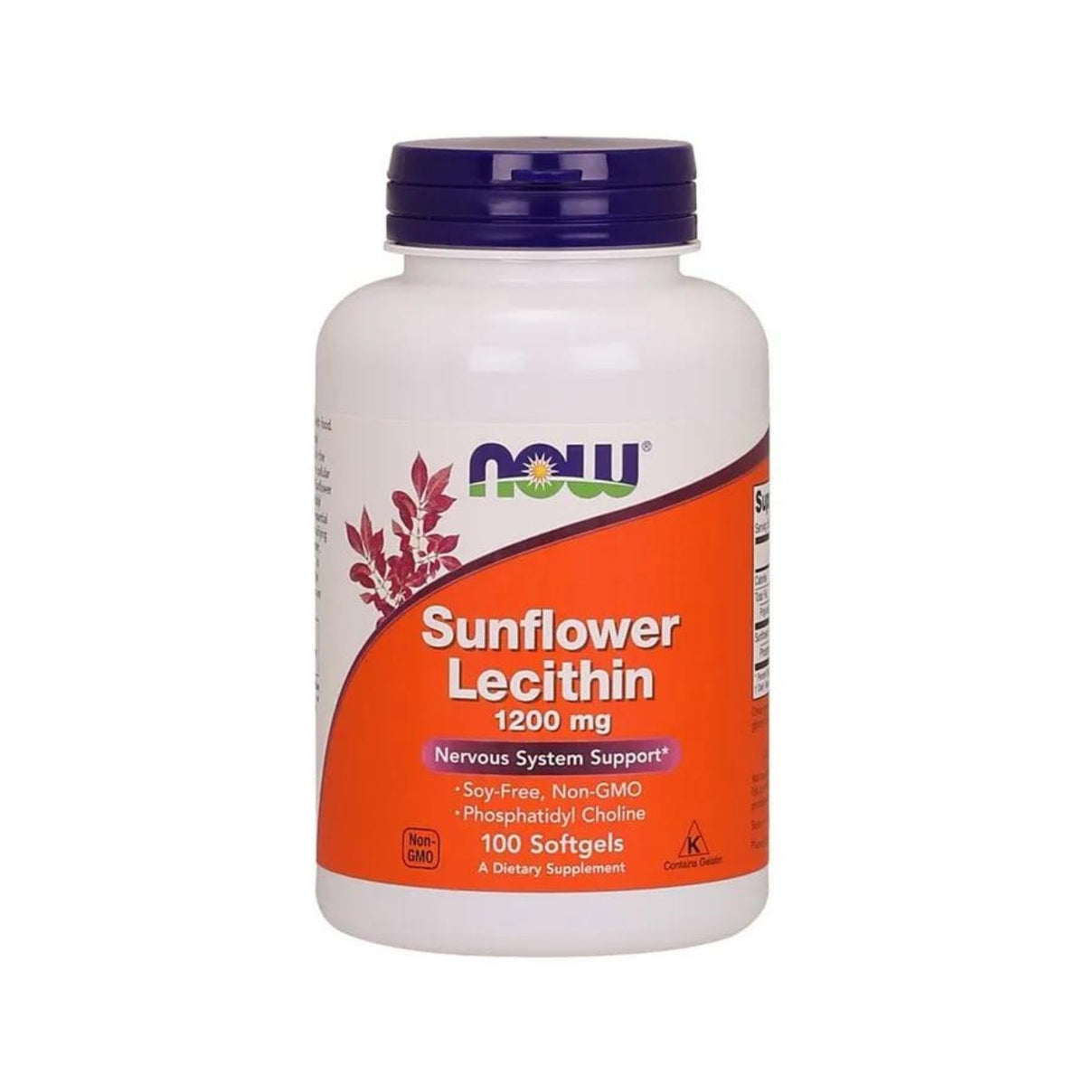 Lecitina de Girassol 1200mg - NOW Foods - 100 Cápsulas