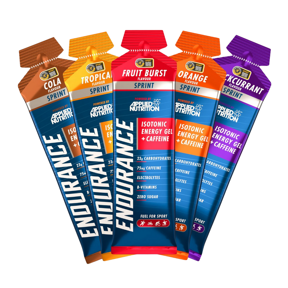 Endurance Sprint Gel com Cafeína - 60ml e 20 Unidades - Applied Nutrition - Laranja - Hidratação