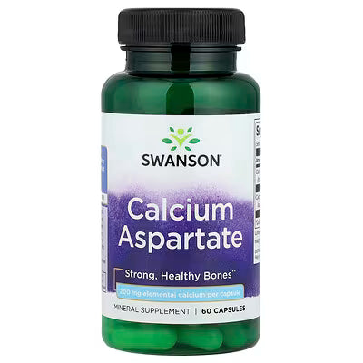 Aspartato de Cálcio 200mg - 60 cápsulas - Swanson