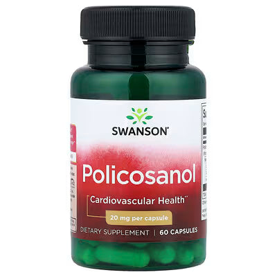 Swanson, Policosanol 20mg, 60 Cápsulas